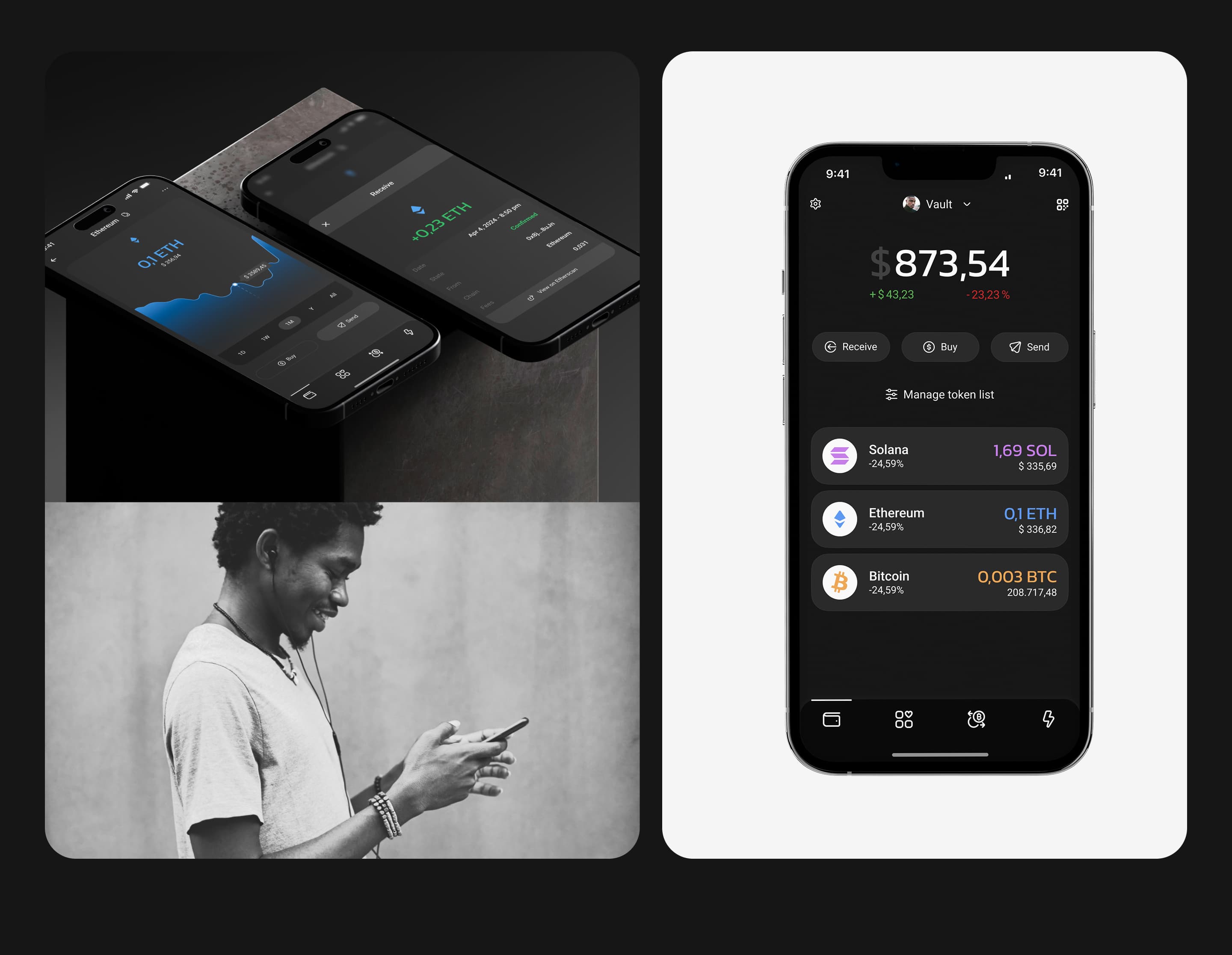 BlockBind — additional product screens from the wallet exploration